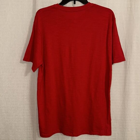 GAP L Clubhouse Modern Red LIVED-IN RODE’ “LIVE TO ROW ROW TO LIVE” Short Sl Tee - Picture 2 of 10
